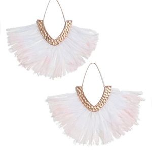 Feather Fringe Earrings